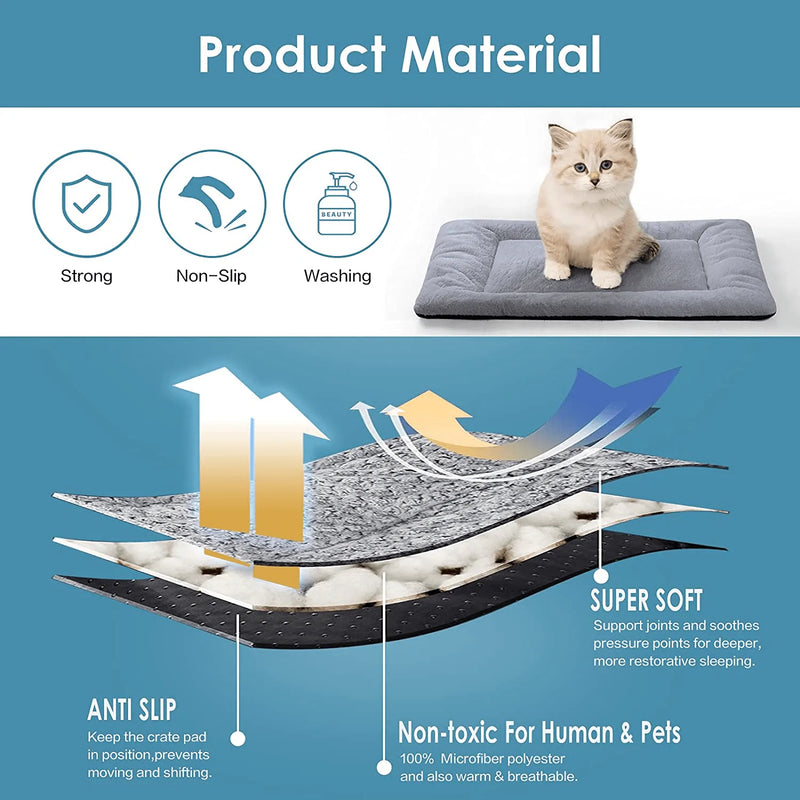 Super Soft Pets GO Fur Dog Crate Bed Super Plush for Dog Bed Mat Machine Wash & Dryer Friendly Dog Cushion for Kennel Pad Animals & Pet Supplies > Pet Supplies > Dog Supplies > Dog Beds N\C   