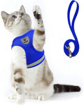 Supet Cat Harness and Leash Set for Walking Cat and Small Dog Harness Soft Mesh Puppy Harness Adjustable Cat Vest Harness with Reflective Strap Comfort Fit for Pet Kitten Puppy Rabbit Animals & Pet Supplies > Pet Supplies > Cat Supplies > Cat Apparel Supet Blue Small (Chest: 11" - 13") 