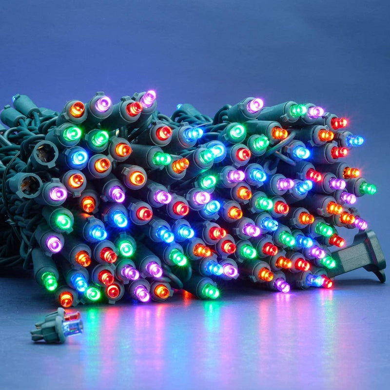 SWEET SHINE Multi-Color 5Mm Wide Angle LED Christmas Lights, 66 Ft 200 LED UL Certified Green Wire Holiday String Light (Multicolor) Home & Garden > Lighting > Light Ropes & Strings Sweet Lighting, LLC.   