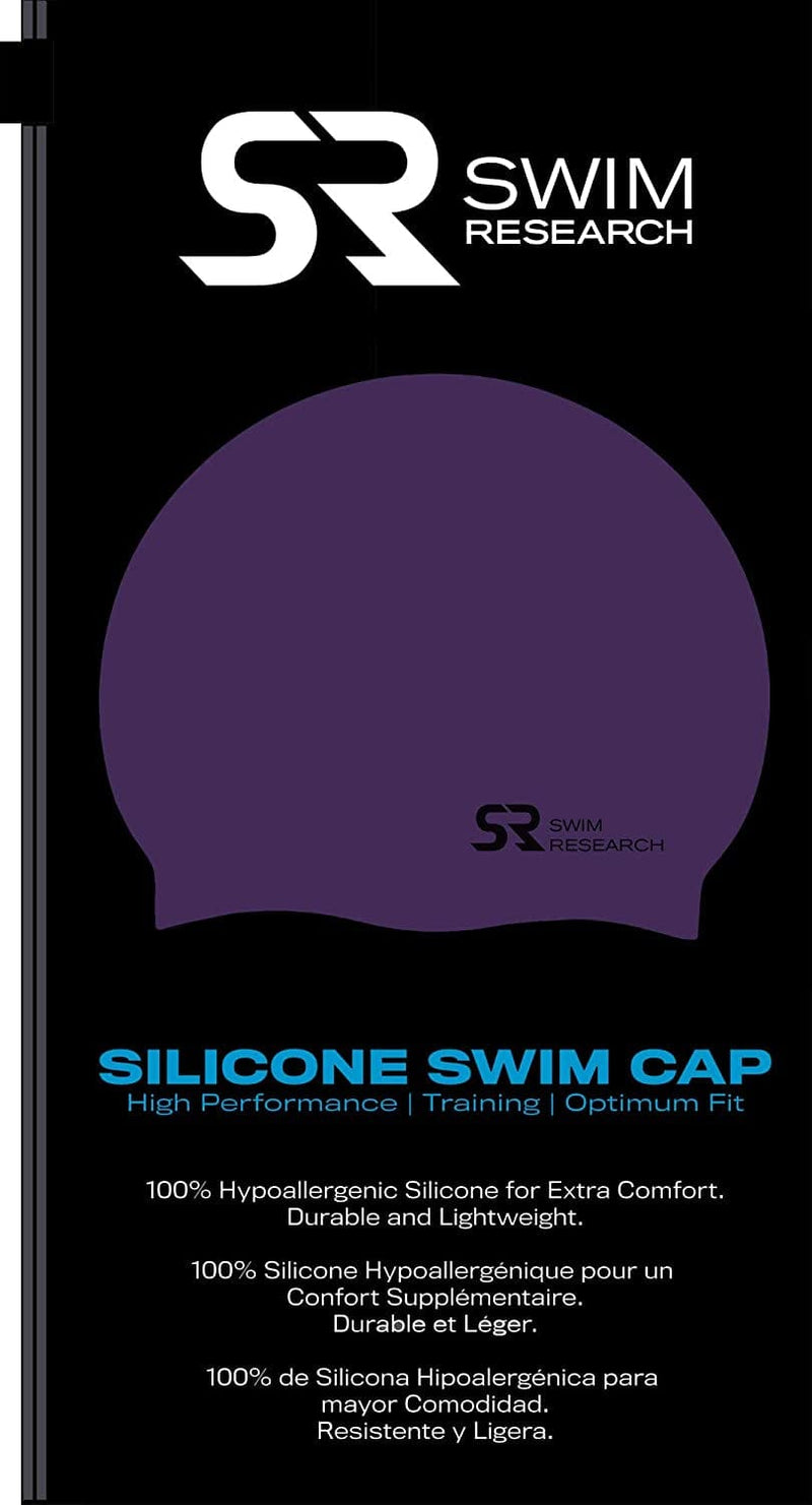 Swim Research Durable Hypoallergenic Silicone Swim Cap - Solid Colors Sporting Goods > Outdoor Recreation > Boating & Water Sports > Swimming > Swim Caps Swim Research   