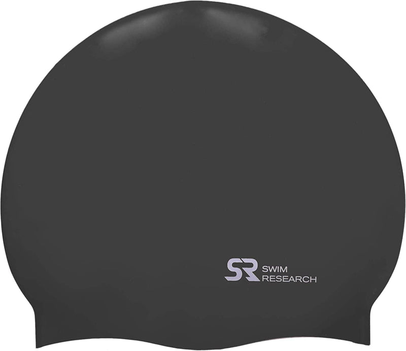 Swim Research Durable Hypoallergenic Silicone Swim Cap - Solid Colors Sporting Goods > Outdoor Recreation > Boating & Water Sports > Swimming > Swim Caps Swim Research Grey  
