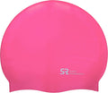 Swim Research Durable Hypoallergenic Silicone Swim Cap - Solid Colors Sporting Goods > Outdoor Recreation > Boating & Water Sports > Swimming > Swim Caps Swim Research Pink  
