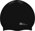 Swim Research Durable Hypoallergenic Silicone Swim Cap - Solid Colors Sporting Goods > Outdoor Recreation > Boating & Water Sports > Swimming > Swim Caps Swim Research Black  