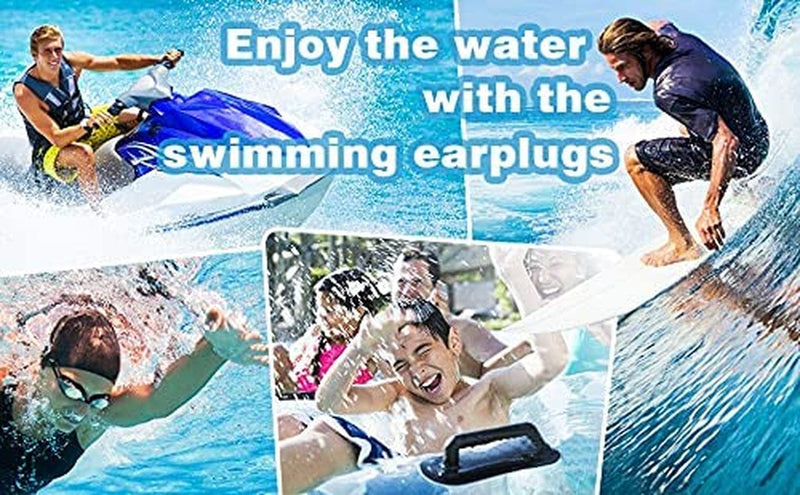 Swimming Ear Plugs, 1 Pairs Waterproof Reusable Silicone Ear Plugs, Showering Bathing Surfing Snorkeling and Other Water Sports,Suitable for Kids and Adult (Clear) Sporting Goods > Outdoor Recreation > Boating & Water Sports > Swimming JMETRIE   