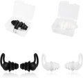 Swimming Ear Plugs,2-Pairs Pack ,Black and White,Waterproof Reusable Silicone Swimming Earplugs for Swimming Showering Bathing Surfing Snorkeling and Other Water Sports Sporting Goods > Outdoor Recreation > Boating & Water Sports > Swimming mengrui Black White  