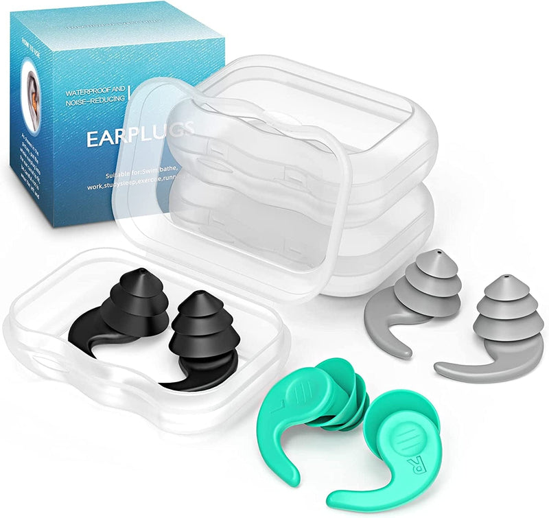 Swimming Ear Plugs, 3 Pairs Great Waterproof Ultra Comfy Earplugs, Reusable Silicone Ear Plugs for Swimming Surfing Snorkeling and Other Water Sports (Adults & Teens 14+) Sporting Goods > Outdoor Recreation > Boating & Water Sports > Swimming EUKSRH   