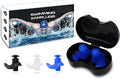 Swimming Ear Plugs 3 Pairs Professional Waterproof Reusable Silicone Earplugs for Swimming Surfing Snorkeling Showering Bathing Suitable for 14+ and Adult Sporting Goods > Outdoor Recreation > Boating & Water Sports > Swimming Asnoty Adults&teens 14+(black White Blue)  