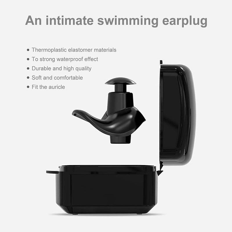 Swimming Ear Plugs 3 Pairs Professional Waterproof Reusable Silicone Earplugs for Swimming Surfing Snorkeling Showering Bathing Suitable for 14+ and Adult Sporting Goods > Outdoor Recreation > Boating & Water Sports > Swimming Asnoty   