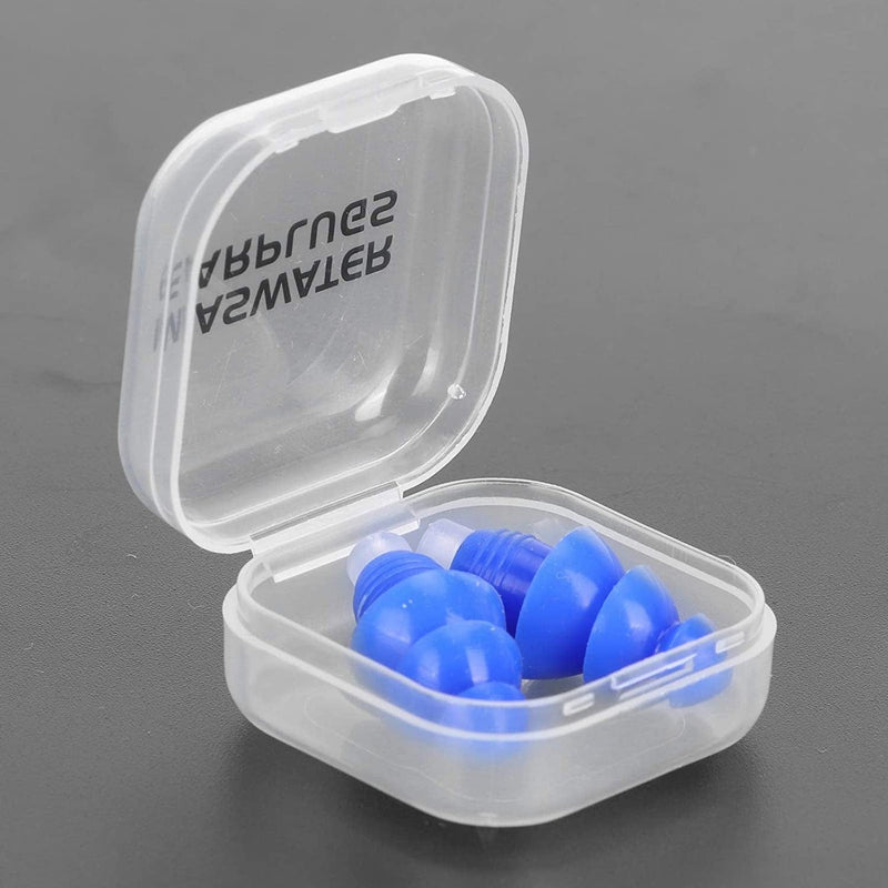 Swimming Earplug, Noise Cancelling Earplugs for Swimming for Sleeping for Showering(Blue+Pp Box) Sporting Goods > Outdoor Recreation > Boating & Water Sports > Swimming xianshi   