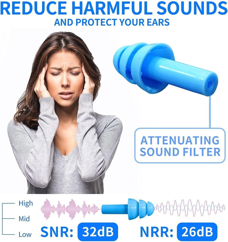 Swimming Earplugs Noise Reduction Reusable Earplugs Used for Swimming Pool Rain Bathing and Other Water Sports 12 Pack (12) Sporting Goods > Outdoor Recreation > Boating & Water Sports > Swimming YWSHUF   