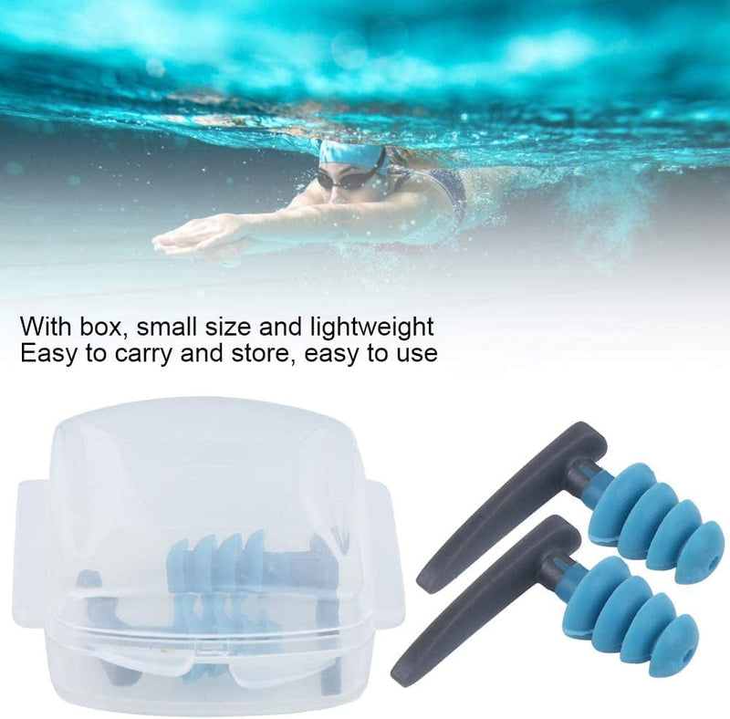 Swimming Earplugs, Waterproof Reusable Silicone Swimming Ear Plugs for Swimming Showering Bathing Surfing Snorkeling and Other Water Sports Sporting Goods > Outdoor Recreation > Boating & Water Sports > Swimming Pilipane   