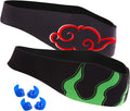 Swimming Headband for Babies, Toddlers, Kids, Adults - Designed to Help Prevent Swimmer'S Ears - Elastic Swim Hair Guard & Ear Guard - Keep Water Out, Hold Earplugs in Waterproof Band Sporting Goods > Outdoor Recreation > Boating & Water Sports > Swimming NOVOs Black01/Black02 Medium (Pack of 2) 