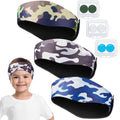 Swimming Headband Soft Silicone Earplugs Set, Including 3 Pcs Secure Swimmers Ear Band 3 Pairs Swimming Earplugs Swim Headbands for Kids Adults Moldable Ear Plugs for Swimming Sporting Goods > Outdoor Recreation > Boating & Water Sports > Swimming Zhanmai Light Camouflage  