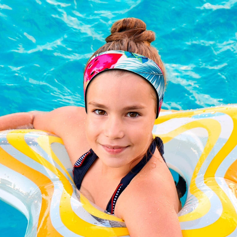 Swimming Headband with Earplugs for Kids, Babies & Toddlers | Helps Prevent Swimmers Ear | Non-Slip Grip | Adjustable Ear Band | Fits Kids 3 Months to 10 Years Sporting Goods > Outdoor Recreation > Boating & Water Sports > Swimming Will & Fox Watermelon - 2-10 Years  