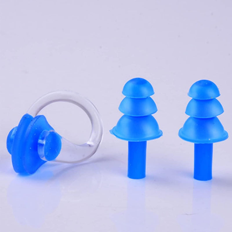 TAOMIAO Waterproof Silicone Swimming Earplugs Nose Clip Plugs, Professional Waterproof Fit Ergonomics Gel Ear Protection for Adults and Kids,Green Sporting Goods > Outdoor Recreation > Boating & Water Sports > Swimming TAOMIAO Blue  