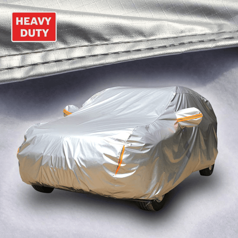 Tecoom Super Heavy Duty Multiple Layers SUV Cover All Weather Waterproof Windproof Reflective Snow Sun Rain UV Protective Outdoor with Buckles and Belt Fit 180-195 inches SUV  Tecoom YL: Fit 180-195 inches SUV  