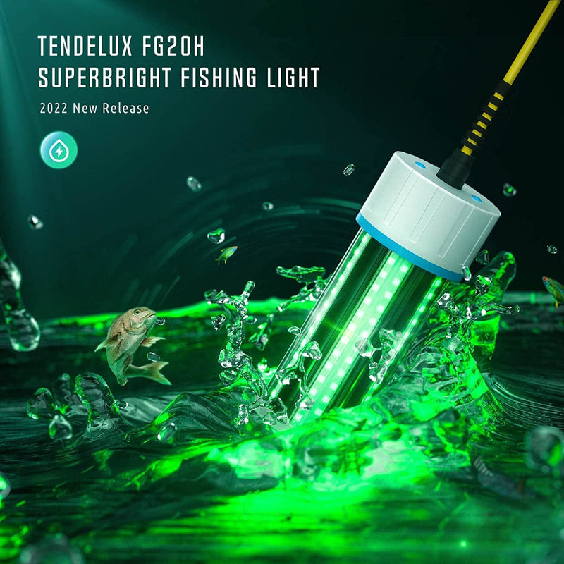 Tendelux Underwater Fishing Light, 12V or 110V Super Bright Green LED Submersible Light Attractants for Docks, Boats or Kayaks, IP68 Rated for Fresh & Salt Water Home & Garden > Pool & Spa > Pool & Spa Accessories Tendelux   