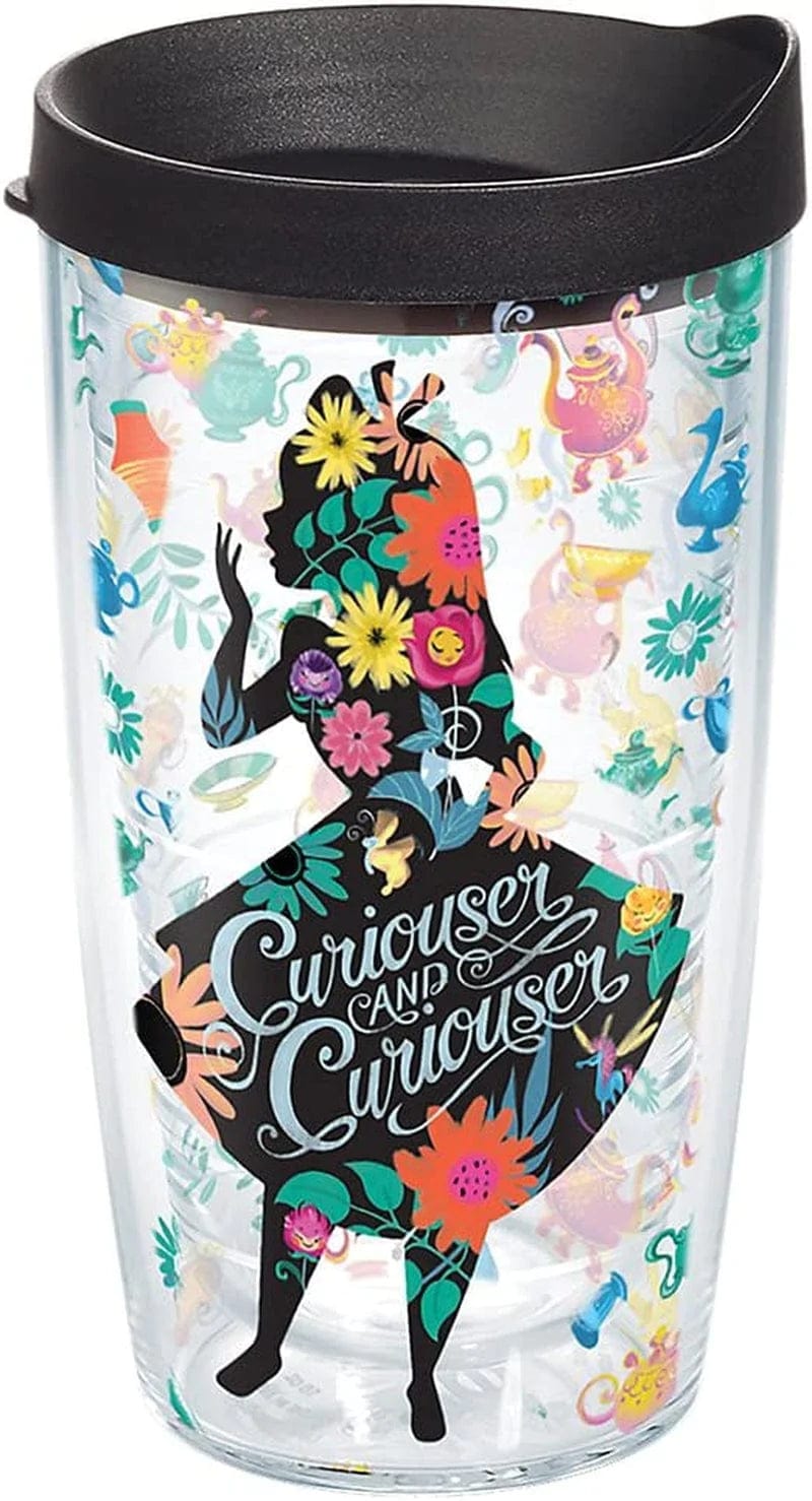 Tervis Disney - Alice in Wonderland - Curiouser Made in USA Double Walled Insulated Tumbler Cup Keeps Drinks Cold & Hot, 16Oz Mug, Classic Home & Garden > Kitchen & Dining > Tableware > Drinkware Tervis 16oz  