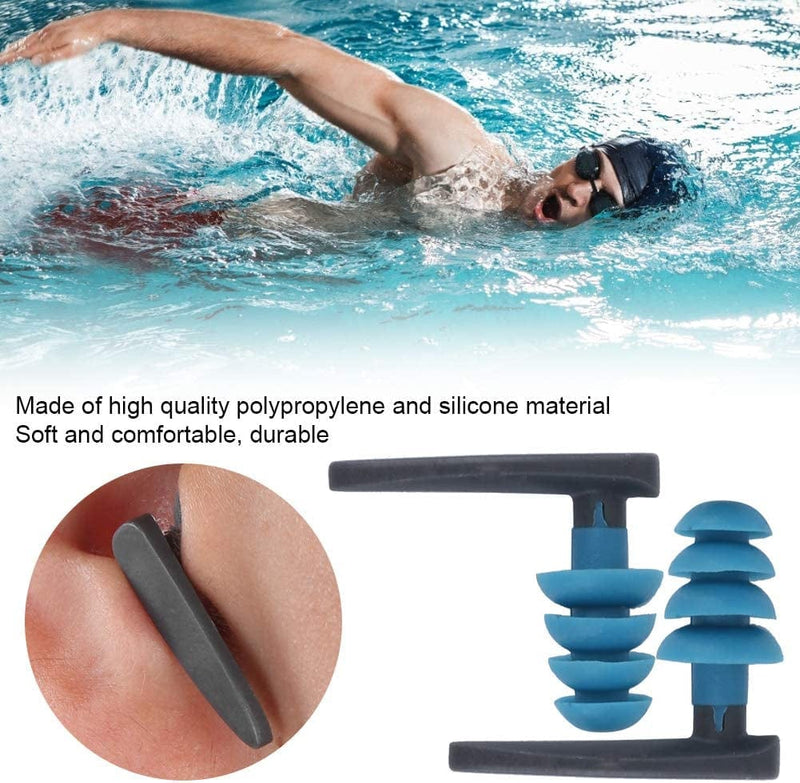 The Silicone Material Is Soft, Comfortable and Has Good Sealing Performance. Swimming Equipment Supplies 2Pcs Diving Elastic Soft Waterproof Earplug Is Suitable for Diving Swimming Sporting Goods > Outdoor Recreation > Boating & Water Sports > Swimming Tbest   