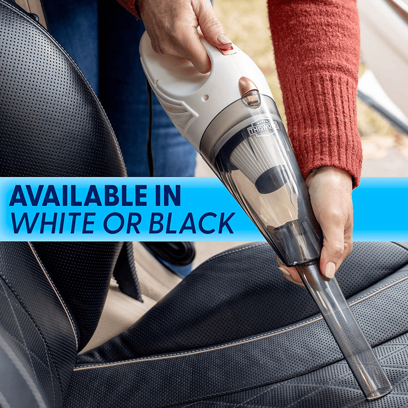 THISWORX Car Vacuum Cleaner - Portable, High Power, Handheld Vacuums w/ 3 Attachments, 16 Ft Cord & Bag - 12v, Auto Accessories Kit for Interior Detailing - Black Vehicles & Parts > Vehicle Parts & Accessories > Motor Vehicle Parts > Motor Vehicle Interior Fittings THISWORX   