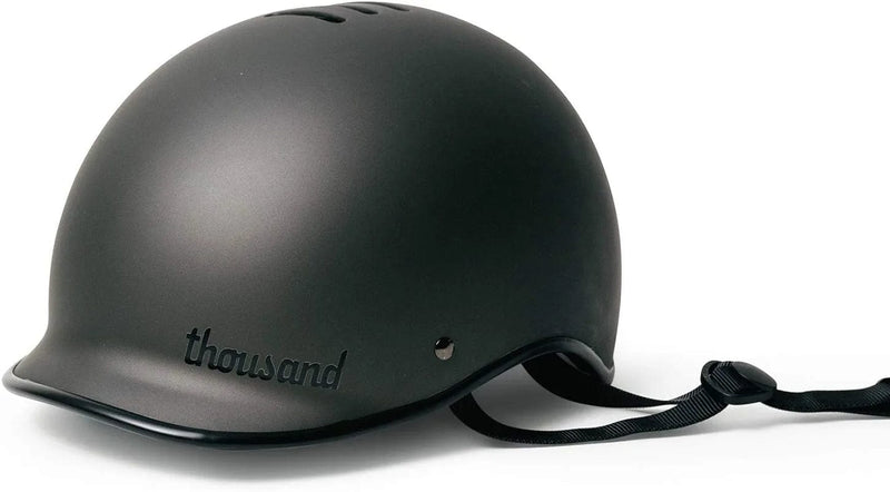 Thousand Bike Helmet for Adults - Heritage Collection - Safety Certified for Bicycle Skateboard Road Bike Skating Roller Skates Cycling Helmet Sporting Goods > Outdoor Recreation > Cycling > Cycling Apparel & Accessories > Bicycle Helmets Thousand Stealth Black Medium 
