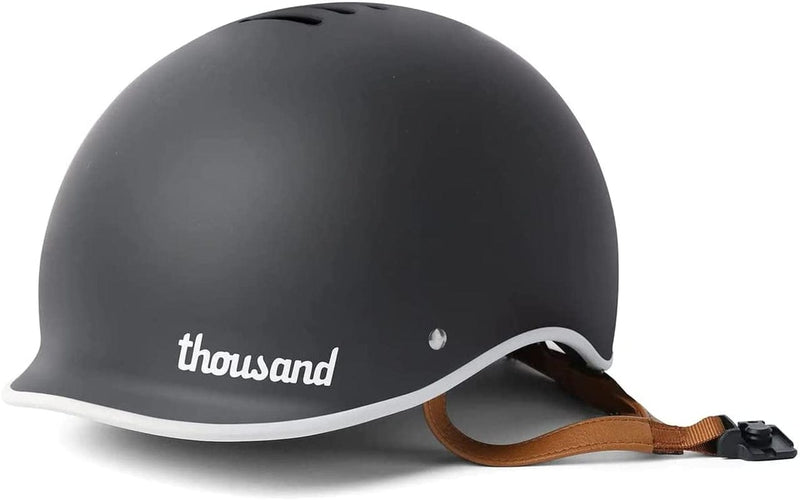 Thousand Bike Helmet for Adults - Heritage Collection - Safety Certified for Bicycle Skateboard Road Bike Skating Roller Skates Cycling Helmet Sporting Goods > Outdoor Recreation > Cycling > Cycling Apparel & Accessories > Bicycle Helmets Thousand Carbon Black Medium 