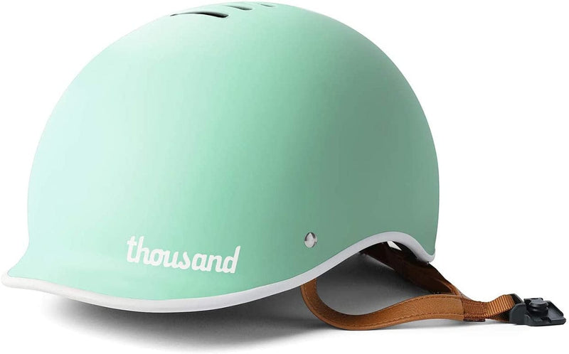 Thousand Bike Helmet for Adults - Heritage Collection - Safety Certified for Bicycle Skateboard Road Bike Skating Roller Skates Cycling Helmet Sporting Goods > Outdoor Recreation > Cycling > Cycling Apparel & Accessories > Bicycle Helmets Thousand Willowbrook Mint Medium 