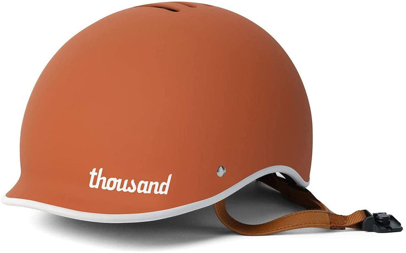 Thousand Bike Helmet for Adults - Heritage Collection - Safety Certified for Bicycle Skateboard Road Bike Skating Roller Skates Cycling Helmet Sporting Goods > Outdoor Recreation > Cycling > Cycling Apparel & Accessories > Bicycle Helmets Thousand Terra Cotta Medium 