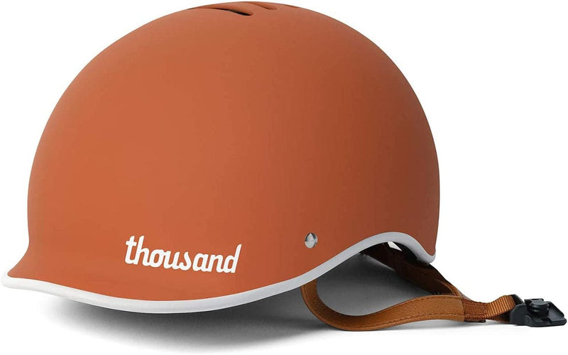 Thousand Bike Helmet for Adults - Heritage Collection - Safety Certified for Bicycle Skateboard Road Bike Skating Roller Skates Cycling Helmet Sporting Goods > Outdoor Recreation > Cycling > Cycling Apparel & Accessories > Bicycle Helmets Thousand Terra Cotta Small 
