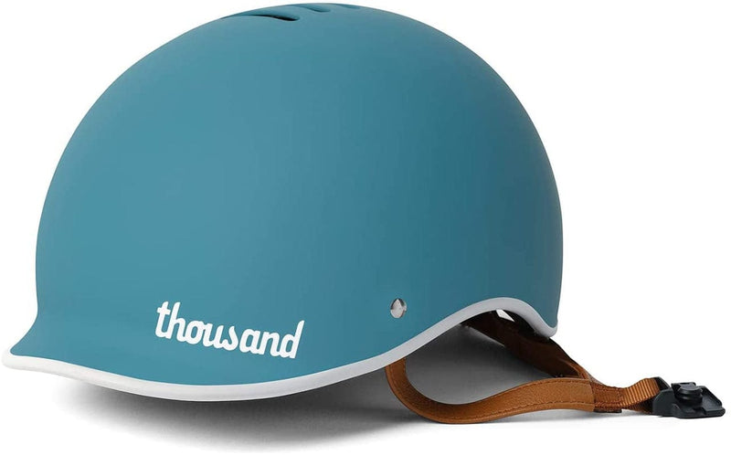 Thousand Bike Helmet for Adults - Heritage Collection - Safety Certified for Bicycle Skateboard Road Bike Skating Roller Skates Cycling Helmet Sporting Goods > Outdoor Recreation > Cycling > Cycling Apparel & Accessories > Bicycle Helmets Thousand Coastal Blue Large 