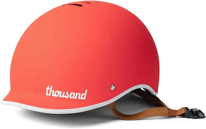 Thousand Bike Helmet for Adults - Heritage Collection - Safety Certified for Bicycle Skateboard Road Bike Skating Roller Skates Cycling Helmet Sporting Goods > Outdoor Recreation > Cycling > Cycling Apparel & Accessories > Bicycle Helmets Thousand Daybreak Red Small 