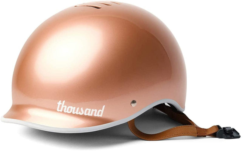 Thousand Bike Helmet for Adults - Heritage Collection - Safety Certified for Bicycle Skateboard Road Bike Skating Roller Skates Cycling Helmet Sporting Goods > Outdoor Recreation > Cycling > Cycling Apparel & Accessories > Bicycle Helmets Thousand Rose Gold Medium 