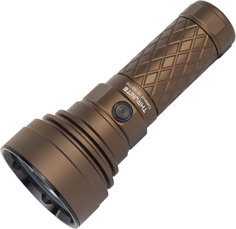 Thrunite Catapult V6 Rechargeable Search Flashlight SST70 LED, Outdoor Spotlight for Hunting, Camping, Hiking (Desert Tan Cool White) Home & Garden > Lighting > Flood & Spot Lights ThruNite Desert Tan Cool White  