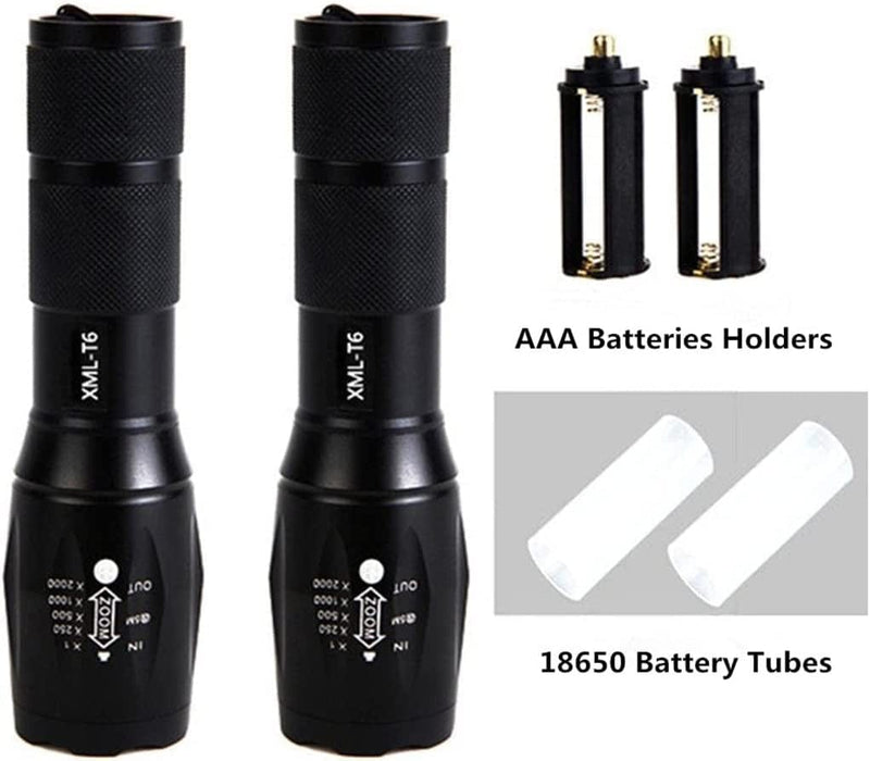 Thuzw 2 Pack Tactical Flashlight Torch, Military Grade 5 Modes XML T6 3000 Lumens Tactical Led Waterproof Handheld Flashlight for Camping Biking Hiking Outdoor Home Emergency Hardware > Tools > Flashlights & Headlamps > Flashlights CraBow   