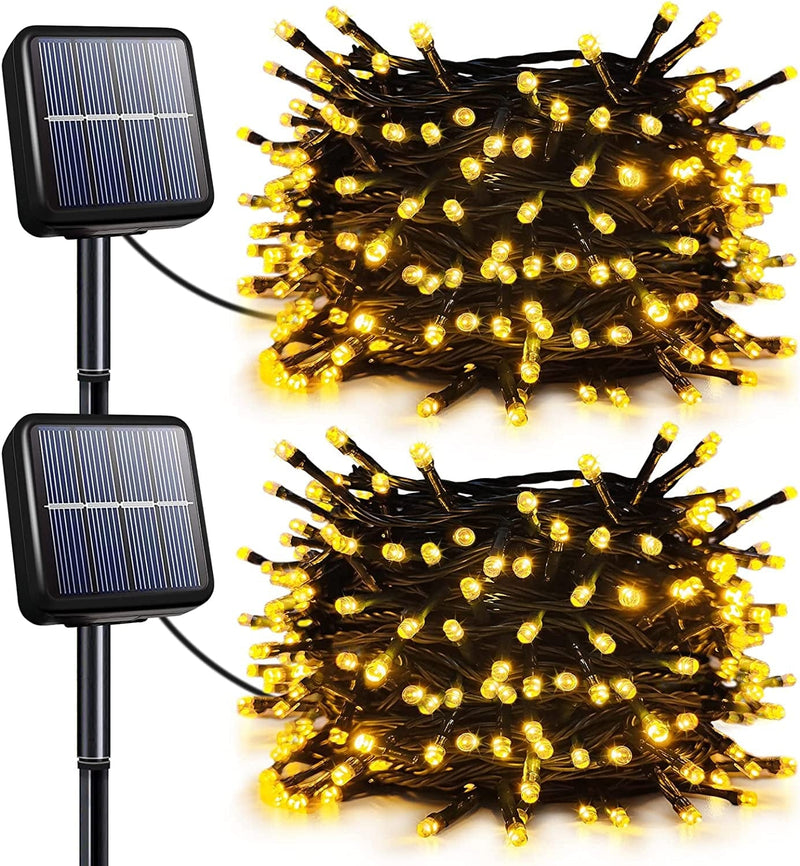 TIANG Solar String Lights, 2 Pack X 200LED 72Ft Total 400LED 8 Modes Warm White Solar String Outdoor Lights, Waterproof Solar Ball Fairy Lights for Garden, Patio, Wedding, Xmas Tree, Outdoor Decor Home & Garden > Lighting > Light Ropes & Strings TIANG   