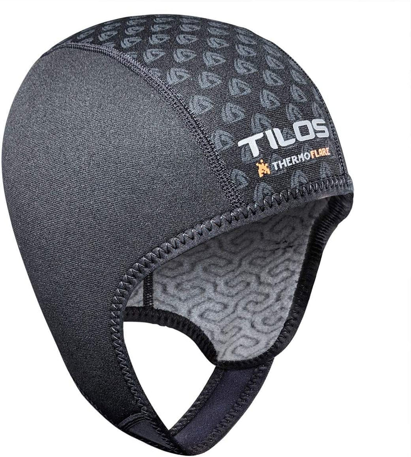 Tilos Thermoflare Eco Friendly Liner 1Mm Swim Beanie, Improves Warmth and Comfort for Surfing Diving Kayak Rafting Canoe Snorkel Swimming Cap Sporting Goods > Outdoor Recreation > Boating & Water Sports > Swimming > Swim Caps Tilos Black Large 