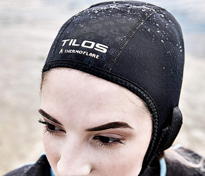 Tilos Thermoflare Eco Friendly Liner 1Mm Swim Beanie, Improves Warmth and Comfort for Surfing Diving Kayak Rafting Canoe Snorkel Swimming Cap Sporting Goods > Outdoor Recreation > Boating & Water Sports > Swimming > Swim Caps Tilos   