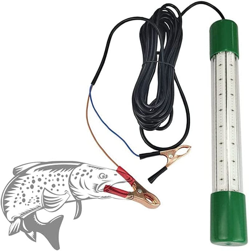 TIMMRAIN Green Underwater Fishing Light 12V LED Submersible Fishing Light, Night Ice Fishing Light Attractants with 6M Power Cord Home & Garden > Pool & Spa > Pool & Spa Accessories TIMMRAIN   