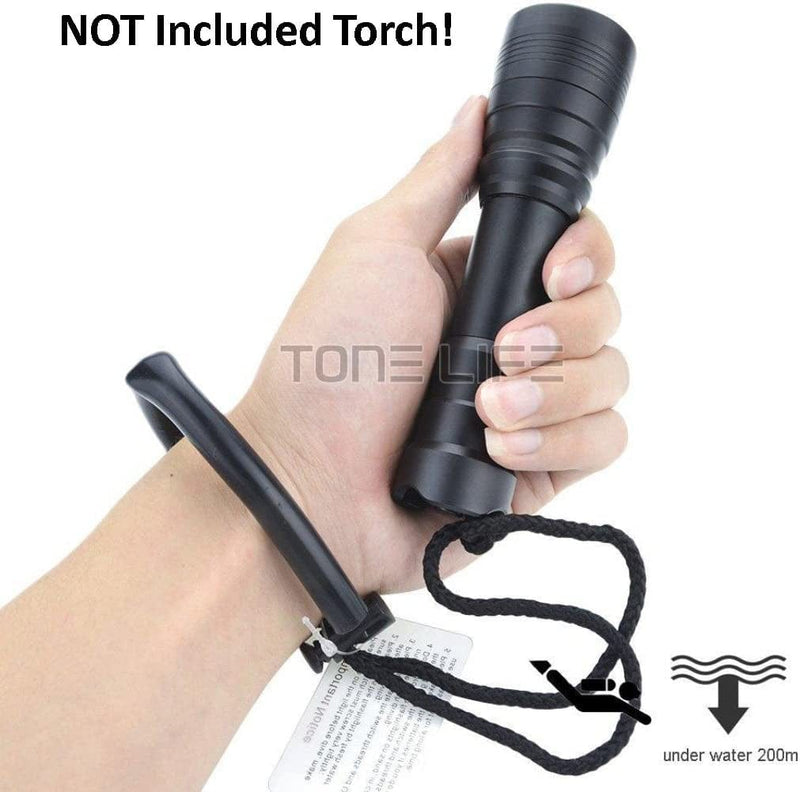 TONELIFE (Pack of 4 Locking Wrist Lanyard Bracelet Safe Straps Paracord Safety Rope Torches Cable for or Connect Scuba Diving Lights,Camera,Bcd,Speargun Etc,Waterproof Camera Float Hand Lanyard,Wrist Hardware > Tools > Flashlights & Headlamps > Flashlights TONELIFE   