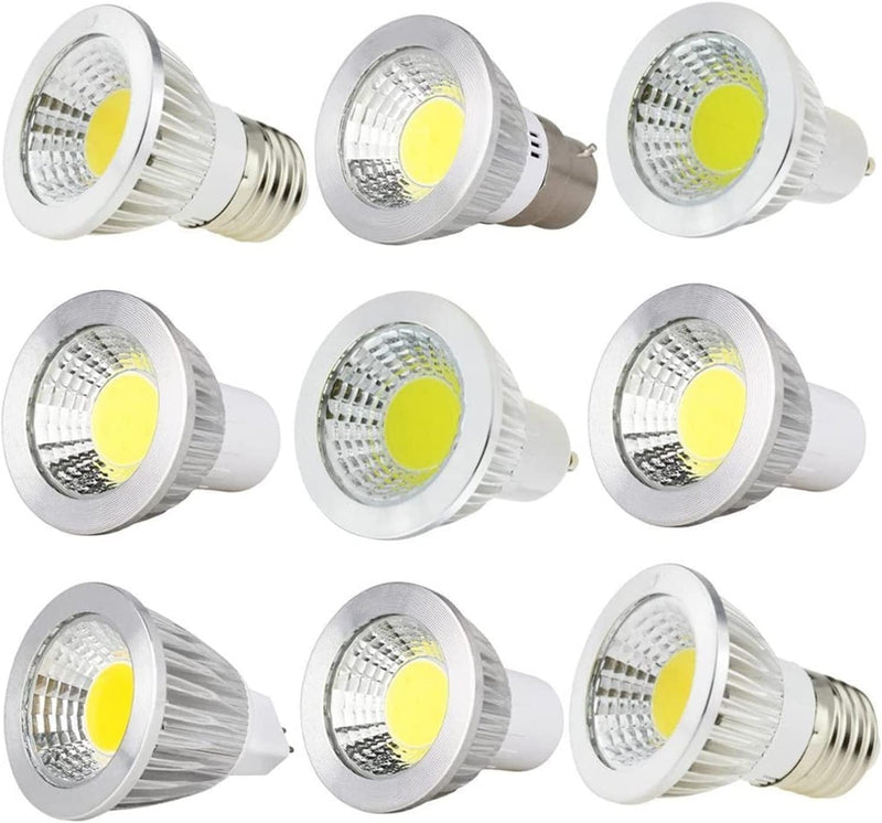 TONONE 10X LED Spotlight GU10 6W 9W 12W 85-265V Lampada LED Lamp Gu 10 Spot Lights Candle Luz LED Bulbs Lighting for Home Decoration ( Color : Cold White , Size : 6W )