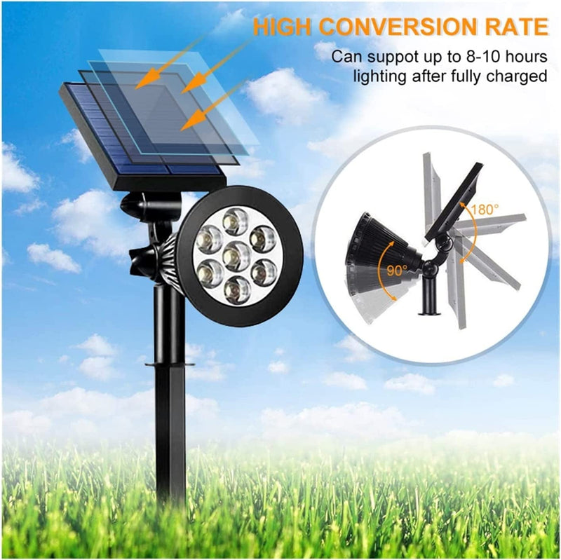 TONONE 4/7 LED Outdoor Solar Spotlights Solar Lawn Footpath Ground Lights IP65 Waterproof Garden Courtyard Lights Color Changing Lights (Color : RGB 4LED) Home & Garden > Lighting > Flood & Spot Lights TONONE   