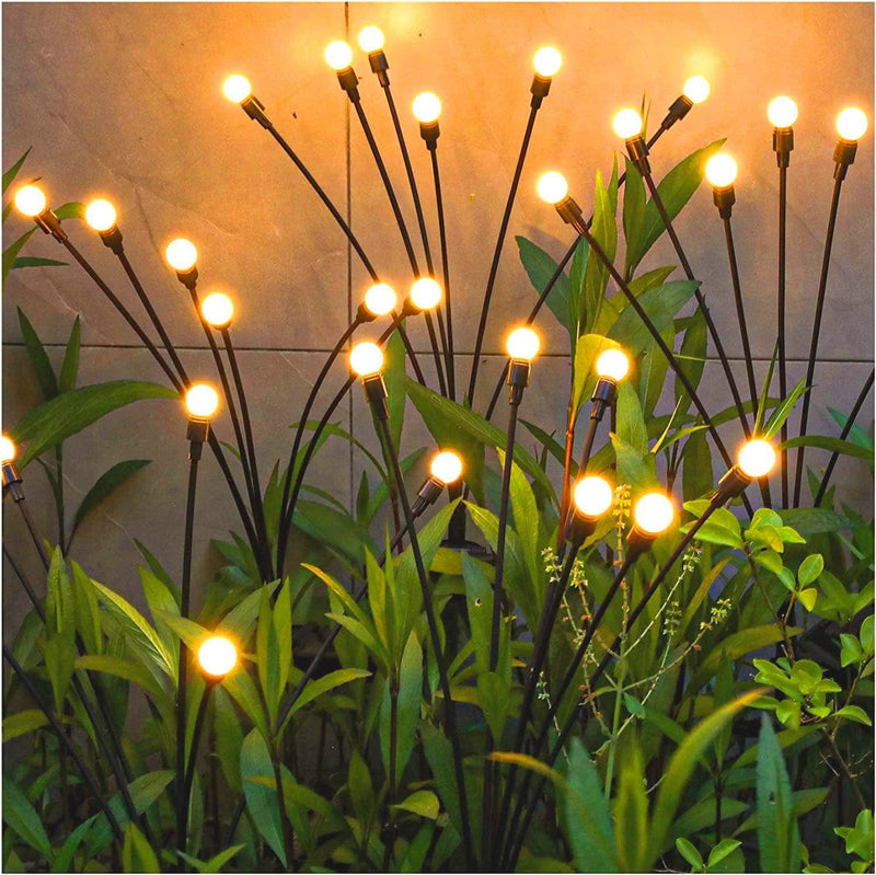 TONULAX Solar Garden Lights - New Upgraded Solar Swaying Light, Sway by Wind, Solar Outdoor Lights, Yard Patio Pathway Decoration, High Flexibility Iron Wire & Heavy Bulb Base, Warm White(2 Pack) Home & Garden > Lighting > Lamps TONULAX 4 Pack  