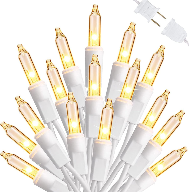 Toodour Easter Pastel Lights - 33Ft 100 Count Incandescent Easter String Lights, UL Certified Connectable White Wire Mini Bulb Lights for Tree, Holiday, Party, Easter Decorations Home & Garden > Decor > Seasonal & Holiday Decorations Taizhou Tengyuan Decorative Lighting Co Ltd Warm White - White Wire 33ft 