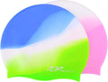TOP Select 2/PK Silicone Swim Caps for Kids, Children, Youth, Boys and Girls Aged 3-16, Waterproof Bathing Caps for Long and Short Hairs, 4 Colors Nice Outward, Comfortable and Durable Sporting Goods > Outdoor Recreation > Boating & Water Sports > Swimming > Swim Caps Top Select Pink/Blue&green  