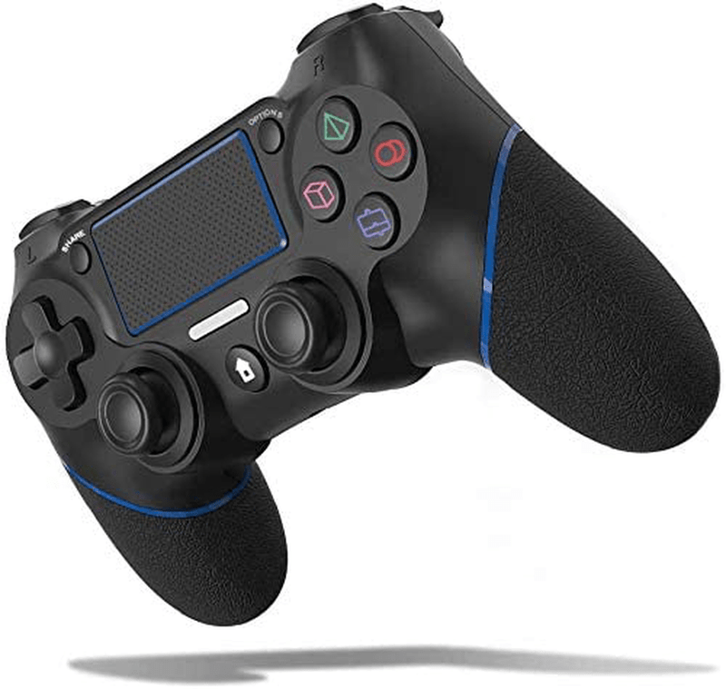 TopACE Replacement for PS4 Controller, Wireless Controller for Ps4/Pro/3/Slim/PC, Touch Panel Gamepad with Dual Vibration and Audio Function, LED Indicator USB Cable Electronics > Electronics Accessories > Computer Components > Input Devices > Game Controllers > Gaming Pads TopACE Blue  