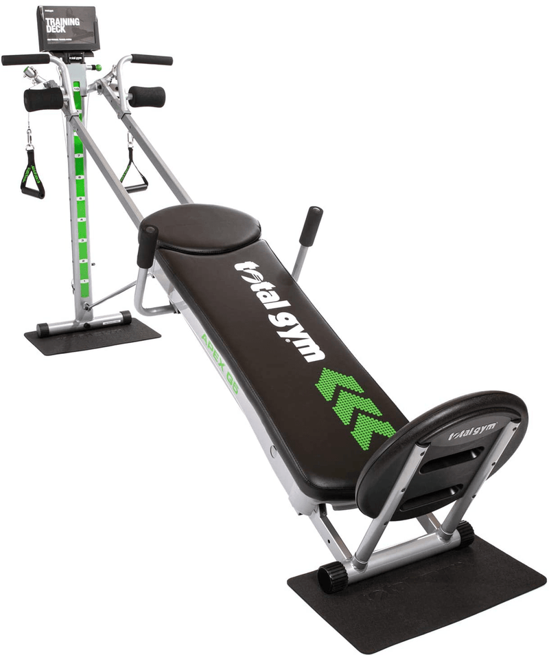 Total Gym APEX Versatile Indoor Home Workout Total Body Strength Training Fitness Equipment with up to 10 Levels of Resistance and Attachments  Total Gym 10 Resistance Levels  