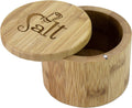 Totally Bamboo Salt Cellar Bamboo Storage Box with Magnetic Swivel Lid, 6 Ounce Capacity, "Salt" Engraved on Lid Home & Garden > Household Supplies > Storage & Organization Totally Bamboo "Salt Shaker" Engraving  