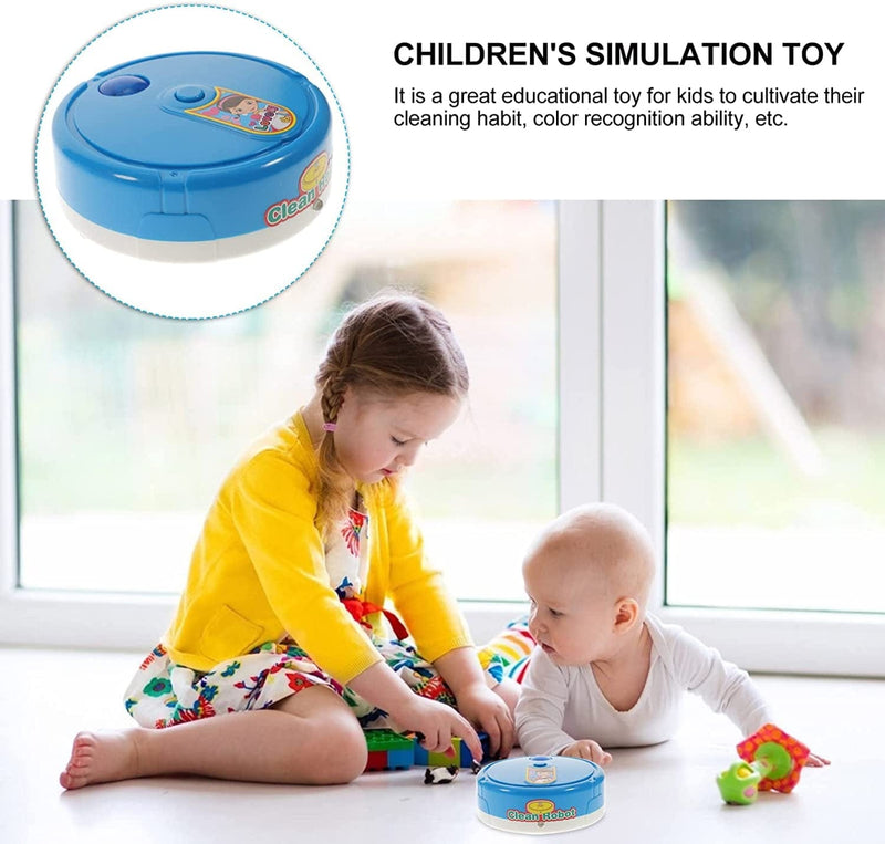 Totority Mini Cleaning Robot Toy, Imitation Cleaning Appliance Cognitive Toy Kids Robot Vacuum Toy Mini Robot Vacuum Cleaner for Kids Home & Garden > Household Supplies > Household Cleaning Supplies Totority   