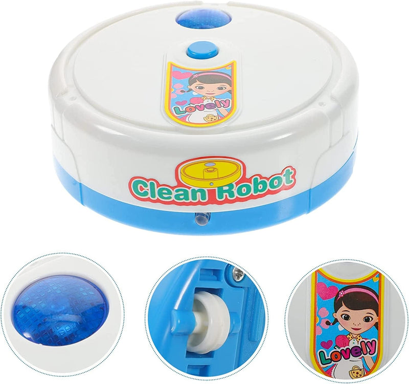 Totority Mini Cleaning Robot Toy, Imitation Cleaning Appliance Cognitive Toy Kids Robot Vacuum Toy Mini Robot Vacuum Cleaner for Kids Home & Garden > Household Supplies > Household Cleaning Supplies Totority   