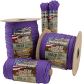 TOUGH-GRID 550Lb Paracord/Parachute Cord - 100% Nylon Mil-Spec Type III Paracord Used by the US Military, Great for Bracelets and Lanyards Sporting Goods > Outdoor Recreation > Camping & Hiking > Camp Furniture TOUGH-GRID Purple 200Ft. (WOUND ON TUBE) 